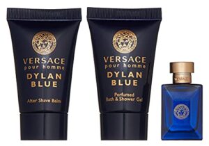 versace dylan blue pour homme 3-piece miniature set for men