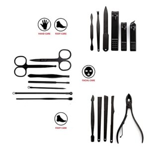 7/10/12/15/18Pcs/Set Manicure Set Nail Clippers Professional Stainless Steel Pedicure Tool Kit For Manicure Kits,12pcs