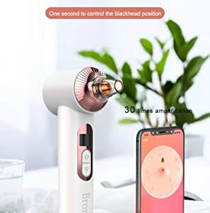 Bronich FDA Certified-Newest Blackhead Remover Pore Vacuum with 30X HD Camera,Deep Pore Cleaner and Blackhead Extractor with 5 Adjustable Suction Levels,USB Rechargeable for Women-Men Skin Care