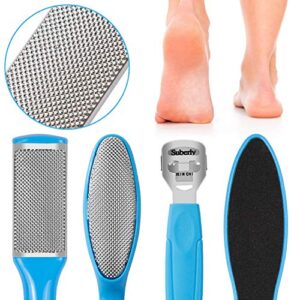 EAONE Professional Pedicure Tools Set, 20 in 1 Foot Files Callus Remover for Feet, Stainless Steel Foot Scrubber Rasp Heel Dead Skin Removal Pedicure Kit for Women and Men Foot Care at Home and Salon