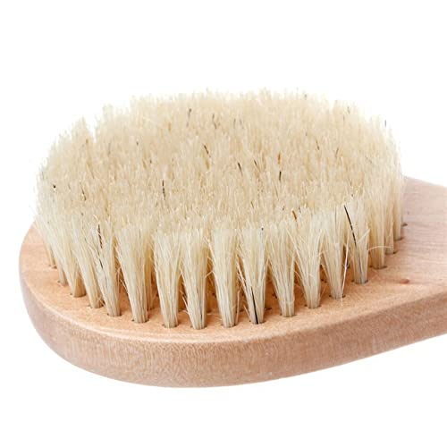 INGVY Dry Brushing Body Brush Wooden Handle Natural Bristle Dry Skin Exfoliation Body Brush Massager Dropshipping