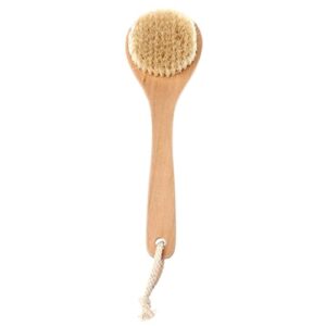 INGVY Dry Brushing Body Brush Wooden Handle Natural Bristle Dry Skin Exfoliation Body Brush Massager Dropshipping