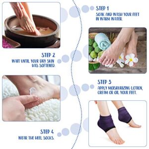 12 Pairs Cotton Heel Moisturizing Socks Open Toe Socks Cracked Gel Heel Socks Foot Toeless Heel Repair Socks for Women Girls Dry Hard Cracked Feet (Bright Color)