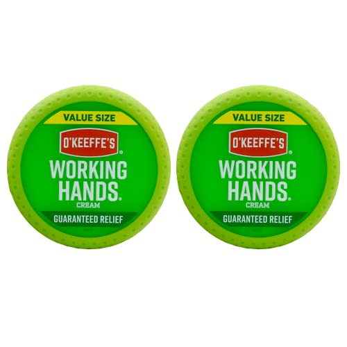 O'Keeffe's K0680001-2 Working Hands Hand Cream in Jar (2 Pack), 6.8 oz