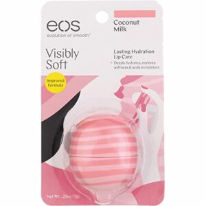 eos super soft shea sphere lip balm – coconut milk |deeply hydrates and seals in moisture | sustainably-sourced ingredients | 0.25 oz