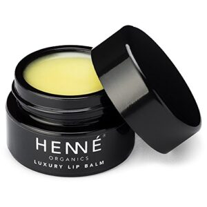 henné organics luxury lip balm – natural and organic moisturizer – 0.35 ounce jar