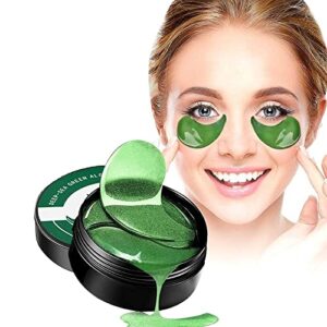 uirpk seaweed tightening eye mask,60pcs under-eye treatment for tired under-eye skin, dark circles, eye bags and fine lines,seaweed wrinkle removal tightening eye mask (60pcs)