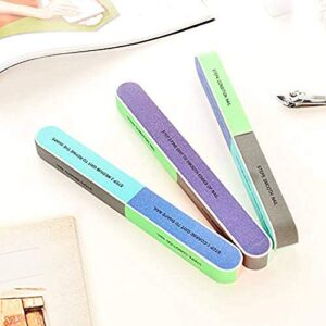 10 PCS IFUNSON Professional 7 Way Nail File and Buffers for Women Girls, Emery Boards, Manicure Tools