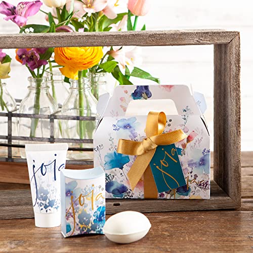 European Soaps Joia Winter/Spring Quad Milled Bar Soap, 1.4 oz and Shea Butter Hand Cream, 1 fl oz, Gift Set, Sea & Shore