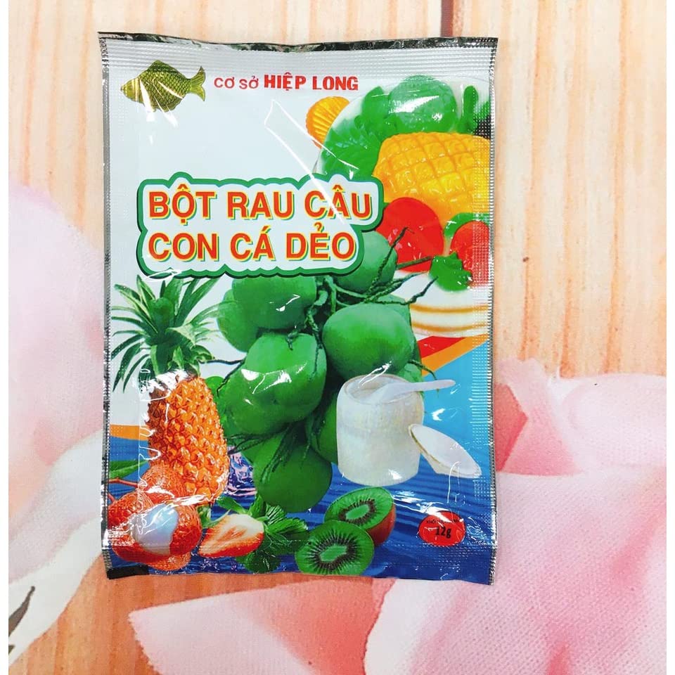 1 package-12g/pack - Bot Rau Cau hieu con ca Deo - Made In Viet Nam - Crisp jelly powder