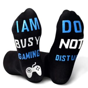 christmas stocking stuffers gifts for boys – funny gaming socks for him gamer sock novelty gifts for boys mens dad father