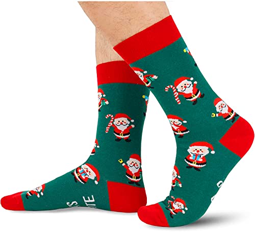 HAPPYPOP Funny Christmas Socks For Men Boys Holiday Socks Gingerbread Socks Gingerbread Gifts Stocking Stuffers For Teen Boys Secret Santa Gifts Christmas Gifts