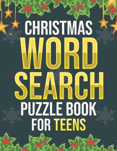 Stocking Stuffers for Teens: Christmas Word Search Puzzle Book for Boys and Girls