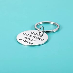 Stocking Stuffer Gifts for Teen Boys Girls Christmas Gifts Idea from Mom to Son Daughter Valentines Birthday New Driver Graduation Gift for Him Her Boy Girl Funny Don't Do Stupid St Keychain