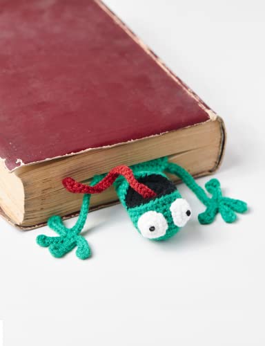 Bookmark Birthday Gifts , Crochet Animal Bookmark for Christmas Stocking Stuffers Mothers Day Valentine's Day Teacher Appreciation Gifts for Women Girls Readers Book Lover (Frog)