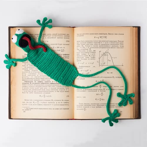 Bookmark Birthday Gifts , Crochet Animal Bookmark for Christmas Stocking Stuffers Mothers Day Valentine's Day Teacher Appreciation Gifts for Women Girls Readers Book Lover (Frog)