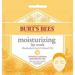 Burt's Bees Lip Masks Easter Basket Stuffers, Ultra Conditioning Lip Care Spring Gift for Women, for All Day Hydration, 100% Natural, Single Use (6 Count)