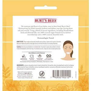 Burt's Bees Lip Masks Easter Basket Stuffers, Ultra Conditioning Lip Care Spring Gift for Women, for All Day Hydration, 100% Natural, Single Use (6 Count)