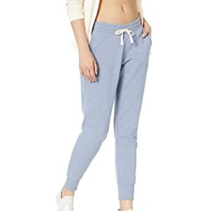 Amazon Essentials Women's French Terry Fleece Jogger Sweatpant (Available in Plus Size), Indigo Blue Heather, Medium