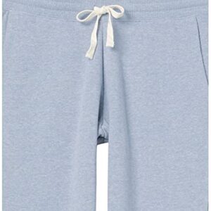 Amazon Essentials Women's French Terry Fleece Jogger Sweatpant (Available in Plus Size), Indigo Blue Heather, Medium