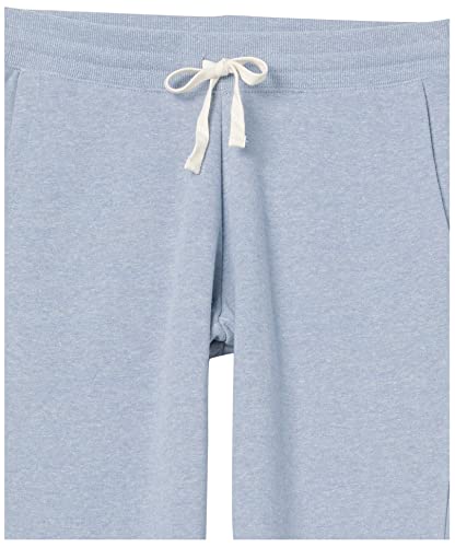 Amazon Essentials Women's French Terry Fleece Jogger Sweatpant (Available in Plus Size), Indigo Blue Heather, Medium