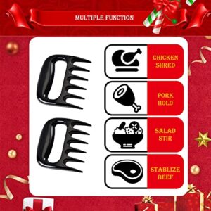 Santa BBQ Meat Claws for Shred, Handle, Cut | BSTTEK Xmas Stocking Stuffers for Men, Dad, Boss, Husband, Friend Box | Funny Barbecue Accessory for Brisket, Beef, Pork, Chicken