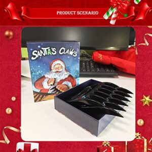 Santa BBQ Meat Claws for Shred, Handle, Cut | BSTTEK Xmas Stocking Stuffers for Men, Dad, Boss, Husband, Friend Box | Funny Barbecue Accessory for Brisket, Beef, Pork, Chicken