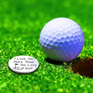 Husband Birthday Gift Golf Ball Marker Christmas Gifts for Husband Stocking Stuffers for Men Couples Gifts for Boyfriend from Girlfriend Husband Gifts from Wife Fiance Gifts for Him Valentines Day