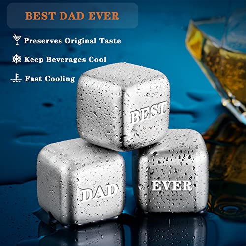 Dad Gifts from Daughter Son, Whiskey Glasses Gifts for Dad, Stocking Stuffers for Men Dad, Cool Dad Gifts for Christmas, Anniversary, Birthday, Fathers Day