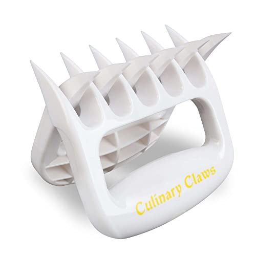 Culinary Couture White Meat Claws for Shredding and Mixing, Shredding Claws for Pulled Pork, Chicken Shredder Tool, BBQ Claws for Shredding Meat, White Elephant Gift Ideas, Stocking Stuffer for Cooks