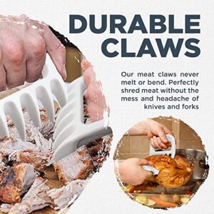 Culinary Couture White Meat Claws for Shredding and Mixing, Shredding Claws for Pulled Pork, Chicken Shredder Tool, BBQ Claws for Shredding Meat, White Elephant Gift Ideas, Stocking Stuffer for Cooks