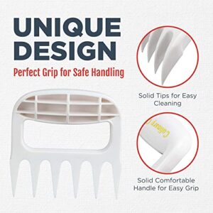 Culinary Couture White Meat Claws for Shredding and Mixing, Shredding Claws for Pulled Pork, Chicken Shredder Tool, BBQ Claws for Shredding Meat, White Elephant Gift Ideas, Stocking Stuffer for Cooks