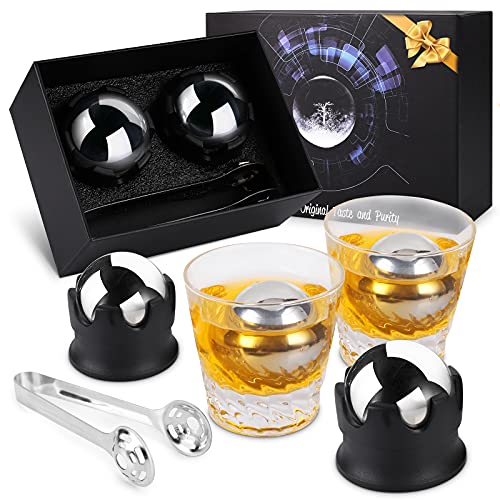 Gifts for Men Dad, Whiskey Ice Sphere Unique Gifts Birthday Ideas for Him Boyfriend Husband Grandpa Cool Gadgets Presents, Father's Day, Christmas Stocking Stuffer