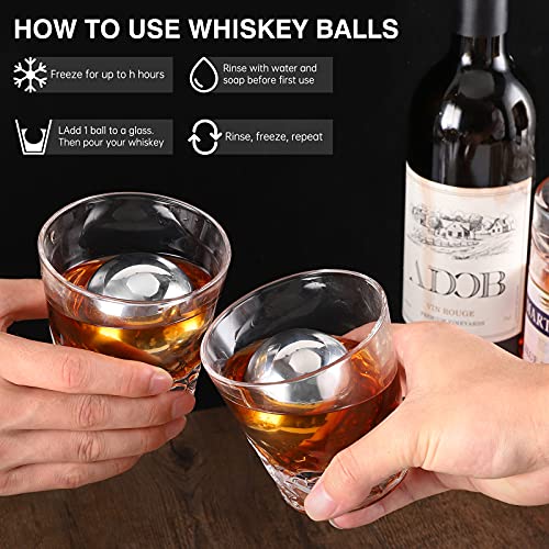 Gifts for Men Dad, Whiskey Ice Sphere Unique Gifts Birthday Ideas for Him Boyfriend Husband Grandpa Cool Gadgets Presents, Father's Day, Christmas Stocking Stuffer