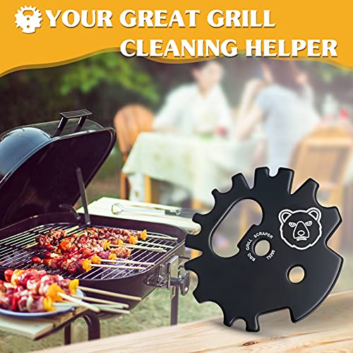 BBQ Grill Scraper Stocking Stuffers - Christmas Birthday Gifts for Men Women Dad Adults Mom Chef Kitchen Gadgets Smoker Accessories Grate Grilling Cleaning Cool Tool for Outdoor Camping Indoor Cooking