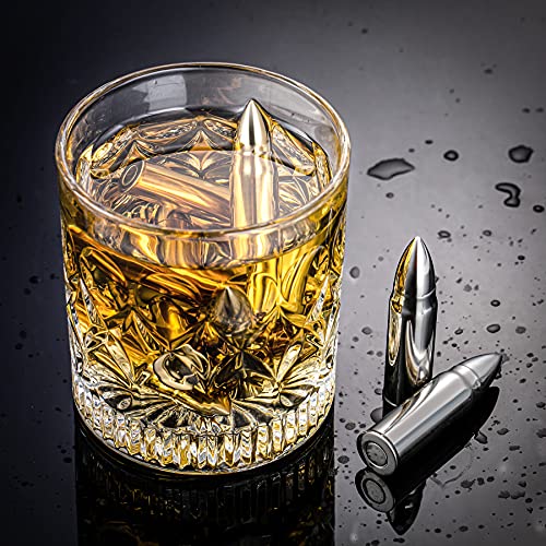 for Dad Men, Stainless Steel Whiskey Stone 6XL, Unique Christmas Birthday Stocking Stuffers Gift Ideas for Father Him, Chilling Ice Cubes Box Cool Gadgets Boyfriend Husband