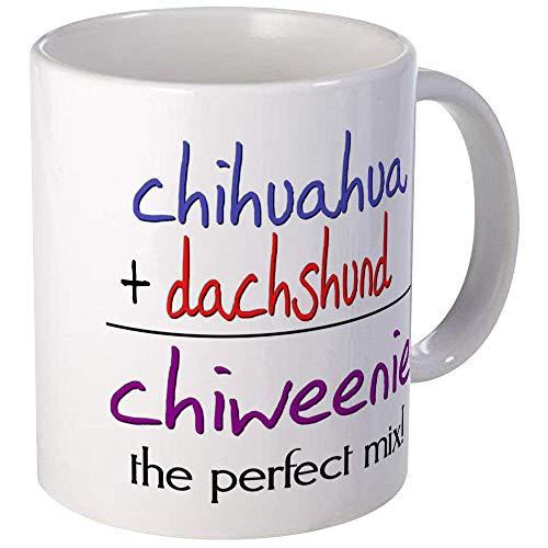 Chiweenie PERFECT MIX Mug - Ceramic 11oz Coffee/Tea Cup Gift Stocking Stuffer