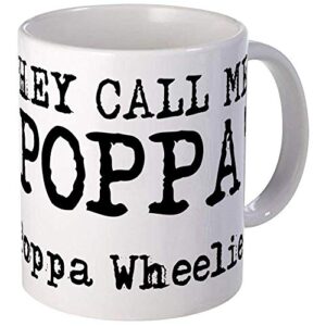 poppa wheelie dirt bike motocross shirt funny mug – ceramic 11oz coffee/tea cup gift stocking stuffer