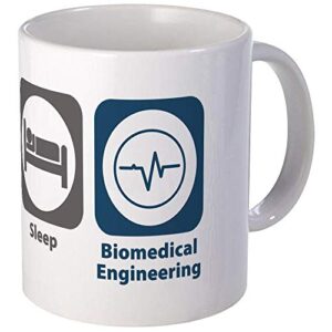 eat sleep biomedical engineering mug – ceramic 11oz coffee/tea cup gift stocking stuffer