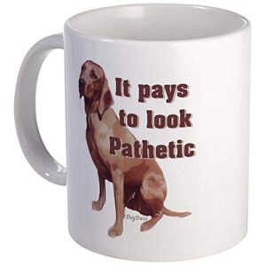 pathetic redbone coonhound mug – ceramic 11oz coffee/tea cup gift stocking stuffer
