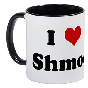 wslhfeo i love shmoo mug – ceramic 11oz ringer coffee/tea cup gift stocking stuffer.