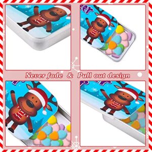 10 Pieces Christmas Mint Tins Candy Poop Mint Tins Gift Funny Candy Metal Box Stocking Stuffers for Adults Kids Teen (Vivid Style)