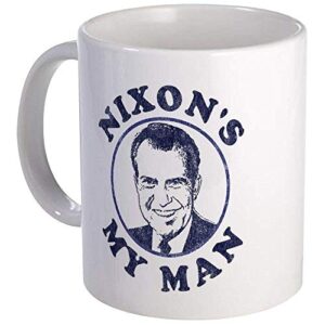 nixon’s my man t-shirt mug – ceramic 11oz coffee/tea cup gift stocking stuffer