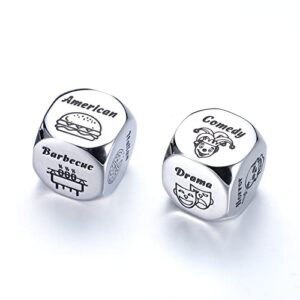 funny gifts for girlfriend boyfriend valentines day gifts anniversary romantic gifts for him her metal dice date night gifts for couples husband wife birthday naughty dice for women men