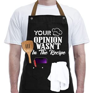 gifts for men, women, father’s day gifts, gifts for dad, husband, boyfriend, brother, mom, wife, girlfriend, unique birthday gifts, humor apron for friends,bff, rehave kitchen chef aprons baking gifts