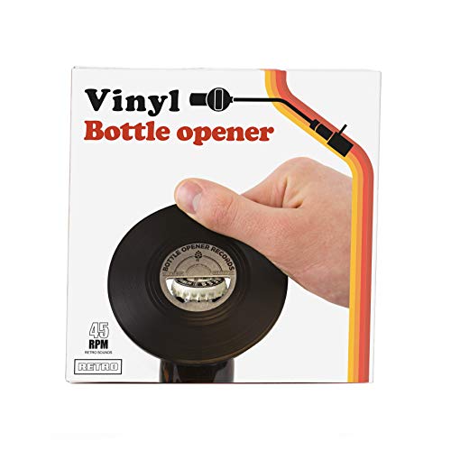 Gift Republic Vinyl Record Shaped Bottle Opener, Multi