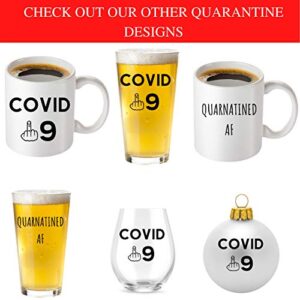 COOL AF Funny Quarantine Shot Glass - Quarantine Gifts For Women And Men - Great For Birthday, Christmas, Halloween, Mom, Dad, Nurse, Teacher, Sister, Brother, Or Best Friend