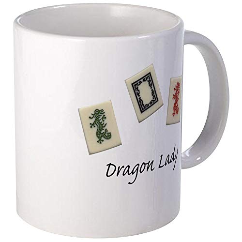 Dragon Lady Mah Jongg Mug - Ceramic 11oz Coffee/Tea Cup Gift Stocking Stuffer