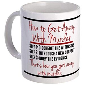 how to get away with murder mug mug – ceramic 11oz coffee/tea cup gift stocking stuffer