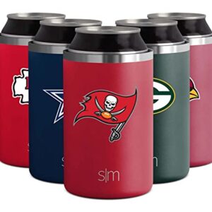 Simple Modern Officially Licensed NFL Tampa Bay Buccaneers Gifts for Men, Women, Dads, Fathers Day | Insulated Ranger Can Cooler for Standard 12oz Cans - Beer, Seltzer, and Soda